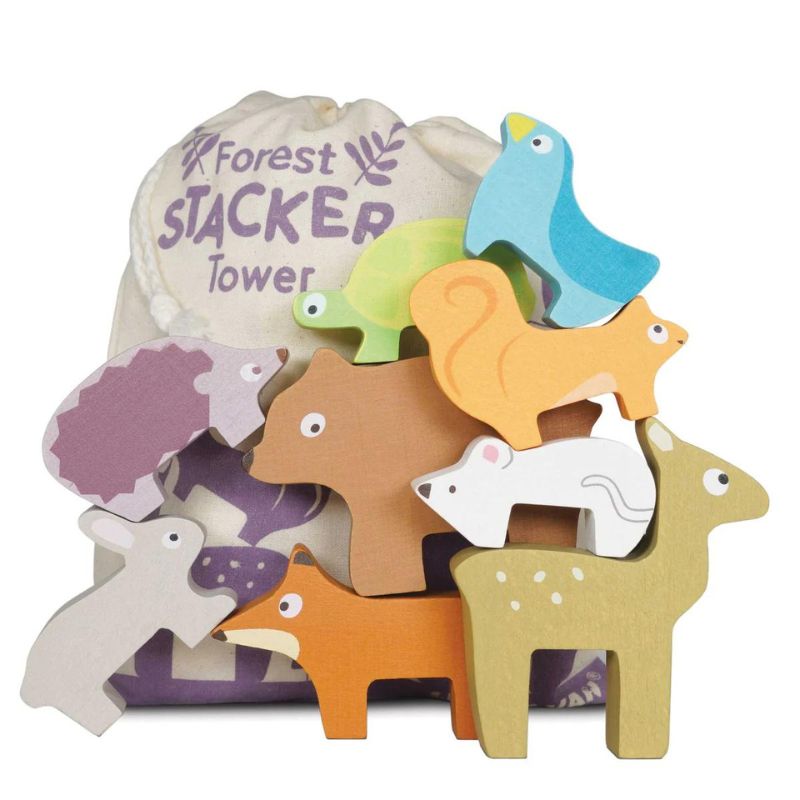 Le Toy Van Forest Stacking Animals & Bag